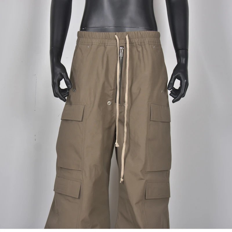 Design Wide-Leg Cargo Pants Olive - 4