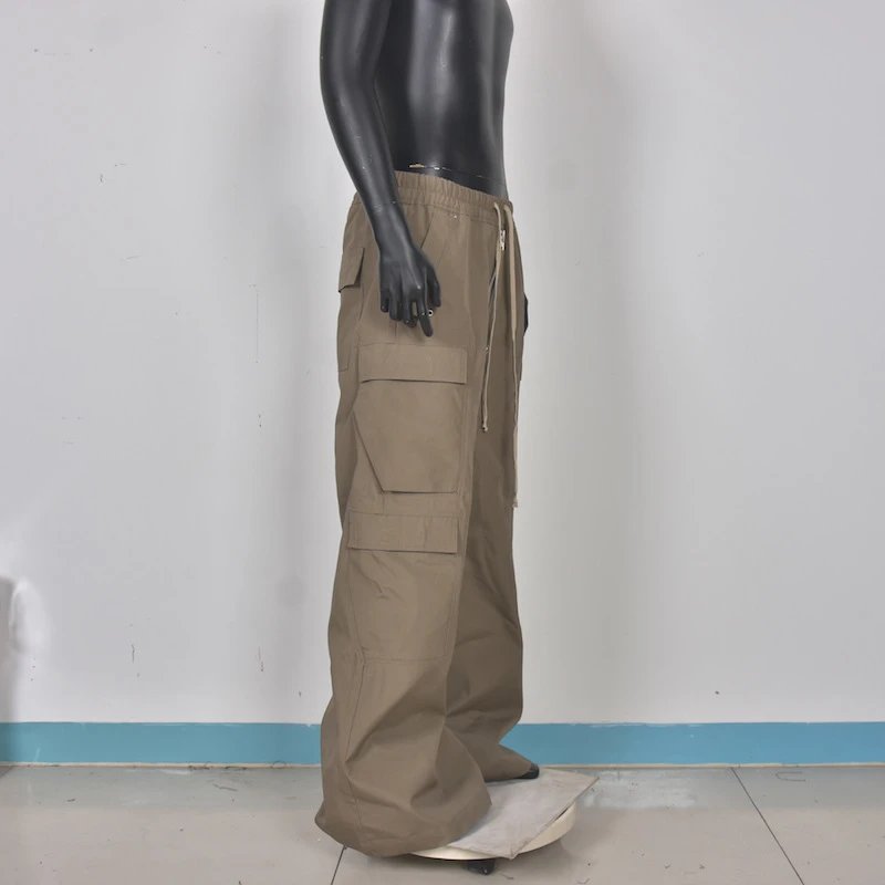 Design Wide-Leg Cargo Pants Olive - 9