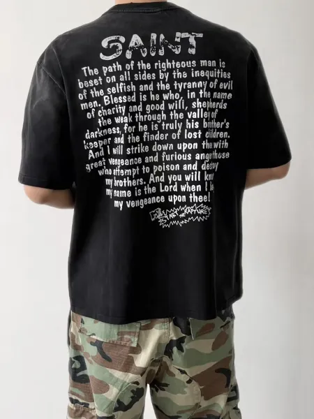 Saint Tears Saint The Truman Show Graphic T-Shirt White T-Shirts - 29