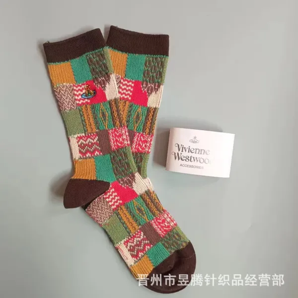 Vivienne Westwood Patchwork Knit Socks Multicolor - 8