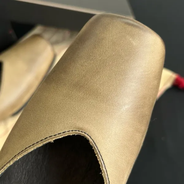 Design Square-Toe Ballet Flats Beige Suede Shoes Casual Shoes - 15