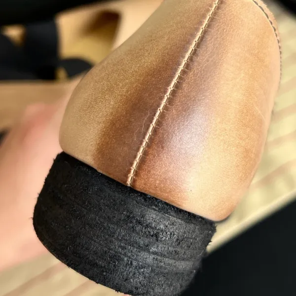 Design Square-Toe Ballet Flats Beige Suede Shoes Casual Shoes - 22