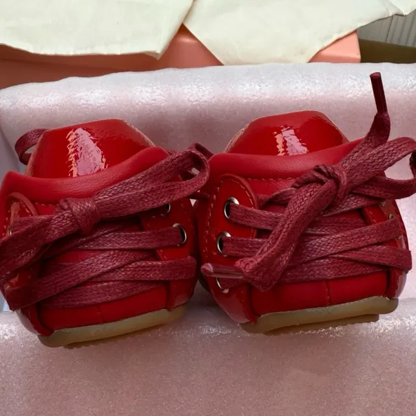 Prada Re-Nylon Sneakers Red Patent Leather - 13