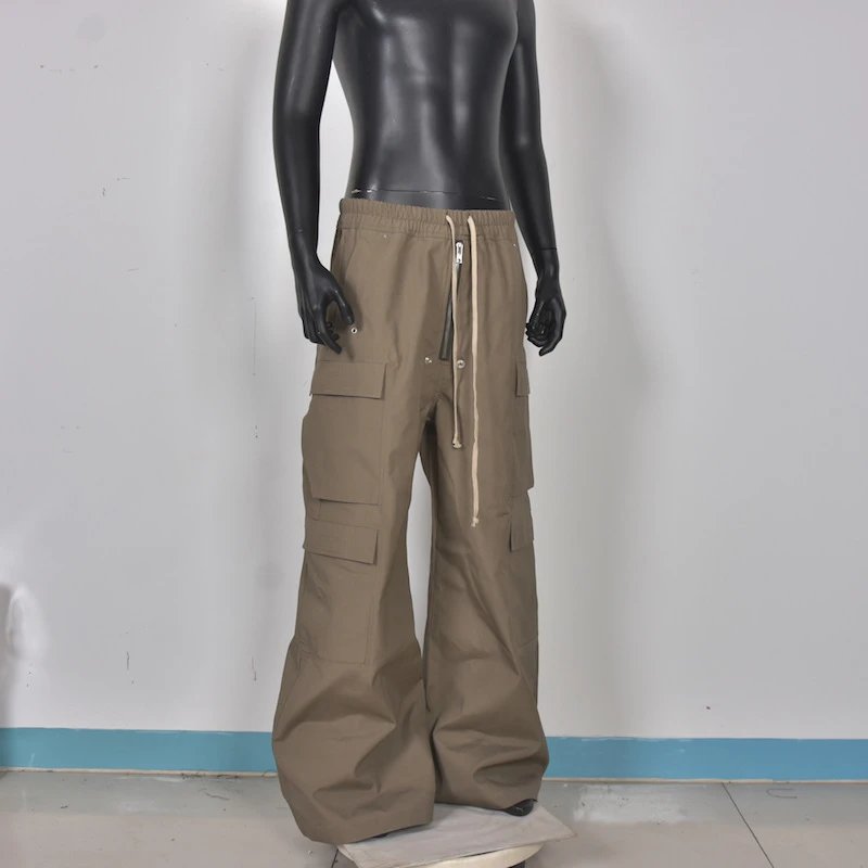 Design Wide-Leg Cargo Pants Olive - 10