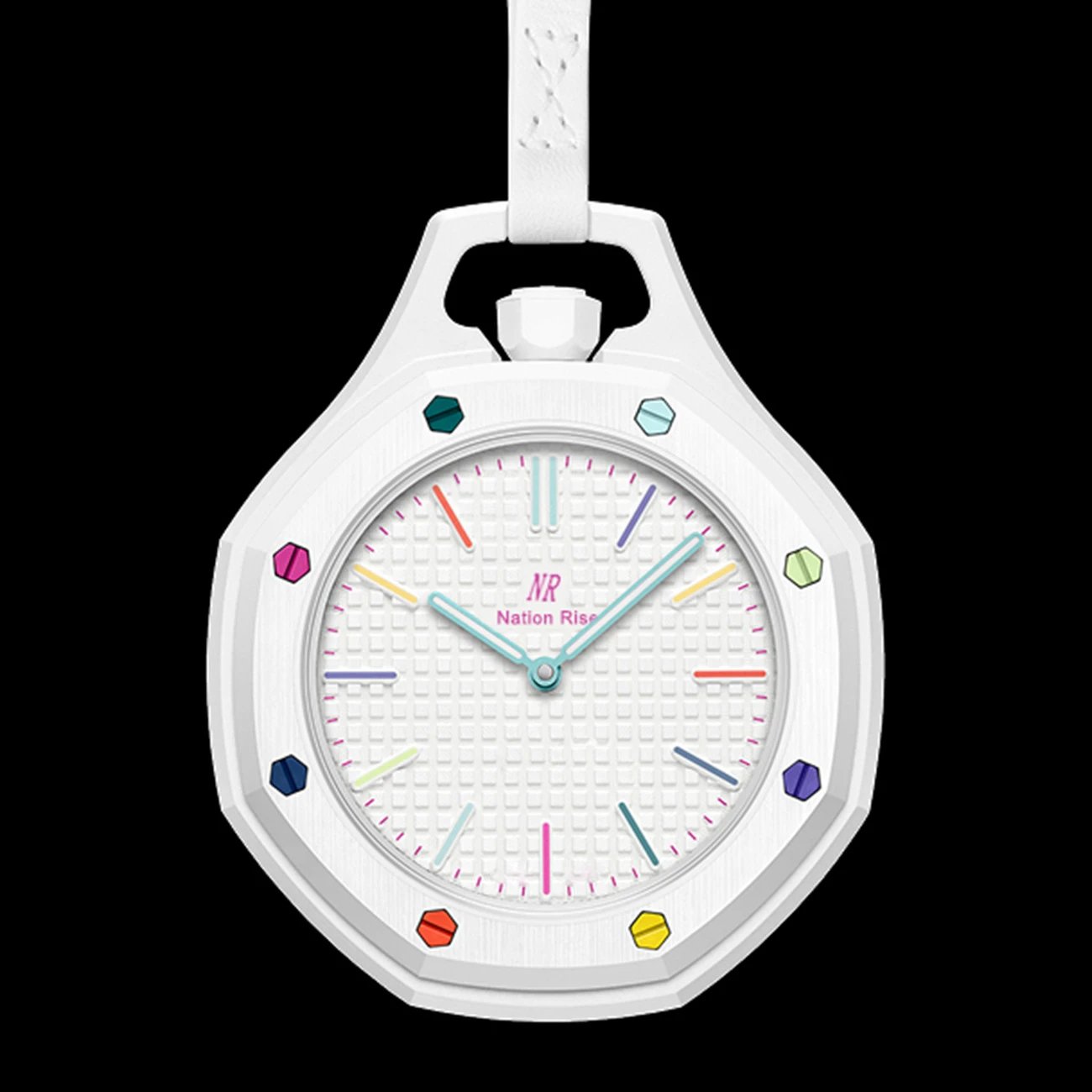 Design Nation Rise Octagonal Pink Quartz Watch Watches - 4