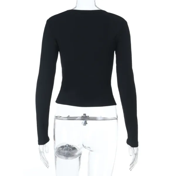 Design Embroidered Cactus Crop Top White - 6