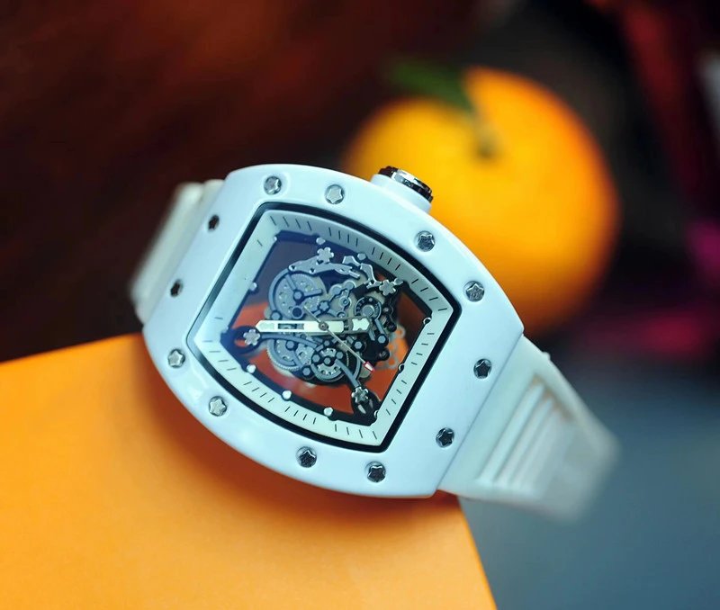 Richard Mille RM 07-01 Blue Rubber Strap Mechanical Watch Watches - 7