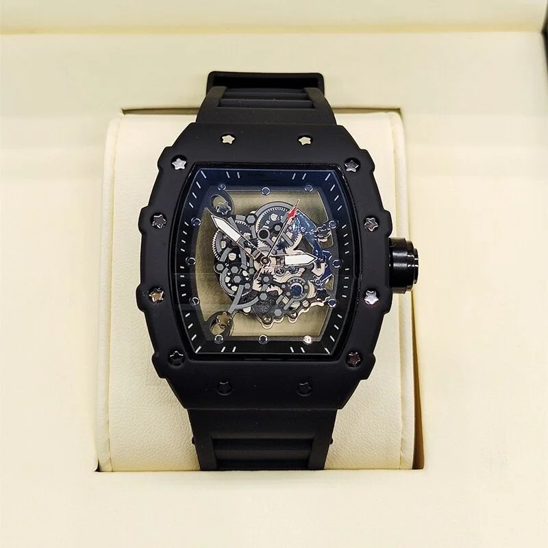 Richard Mille RM 07-01 Blue Rubber Strap Mechanical Watch Watches - 16
