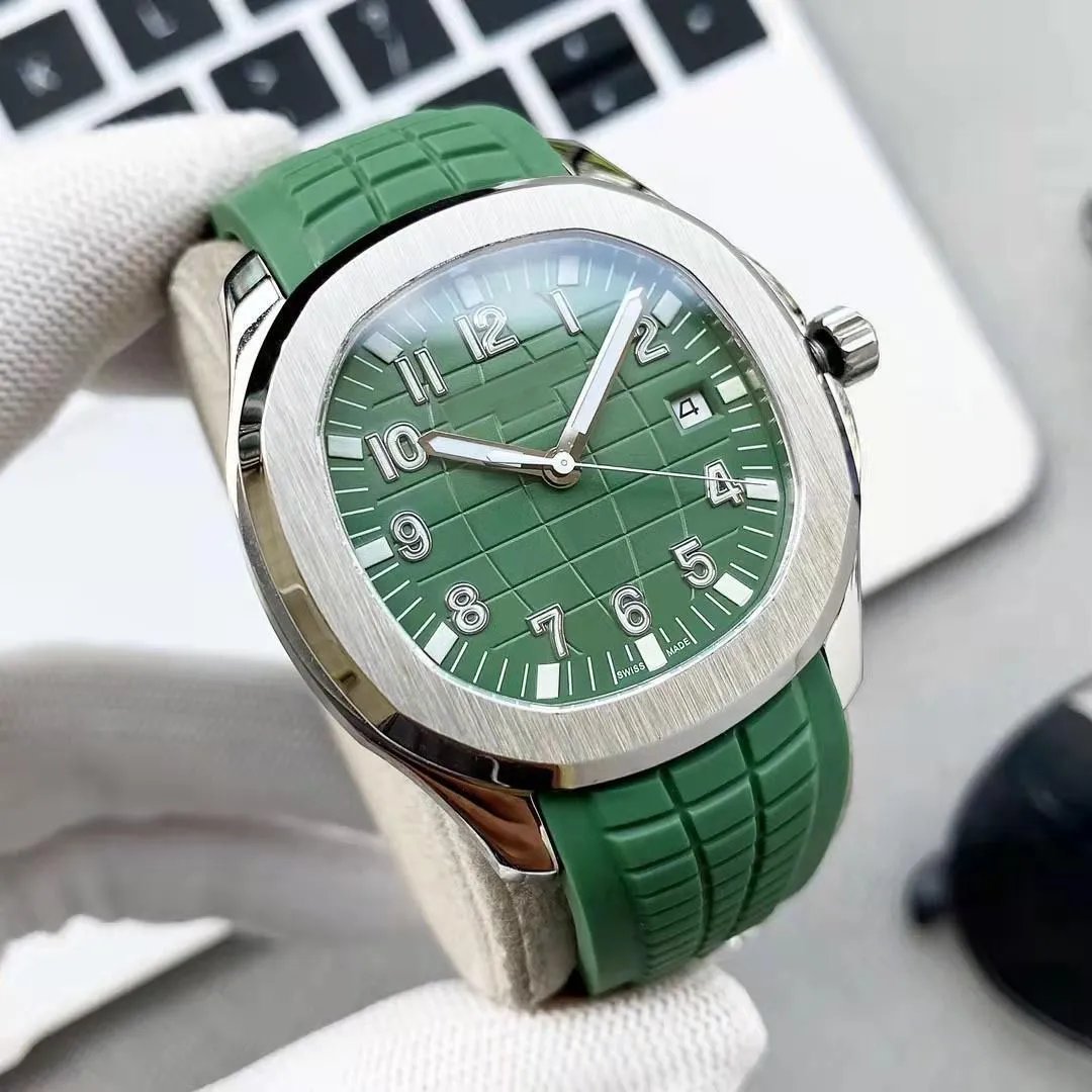 Patek Philippe Aquanaut Blue Dial Blue Rubber Strap Watch Watches - 9