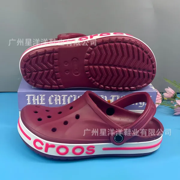 Crocs Classic Clog Pink and White Casual Sandals - 12