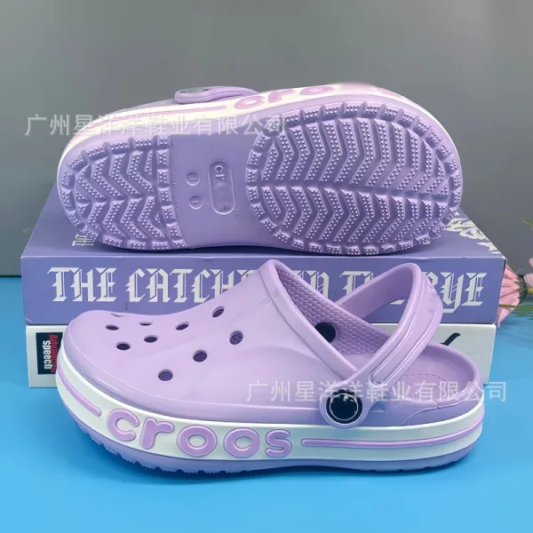 Crocs Classic Clog Pink and White Casual Sandals - 15