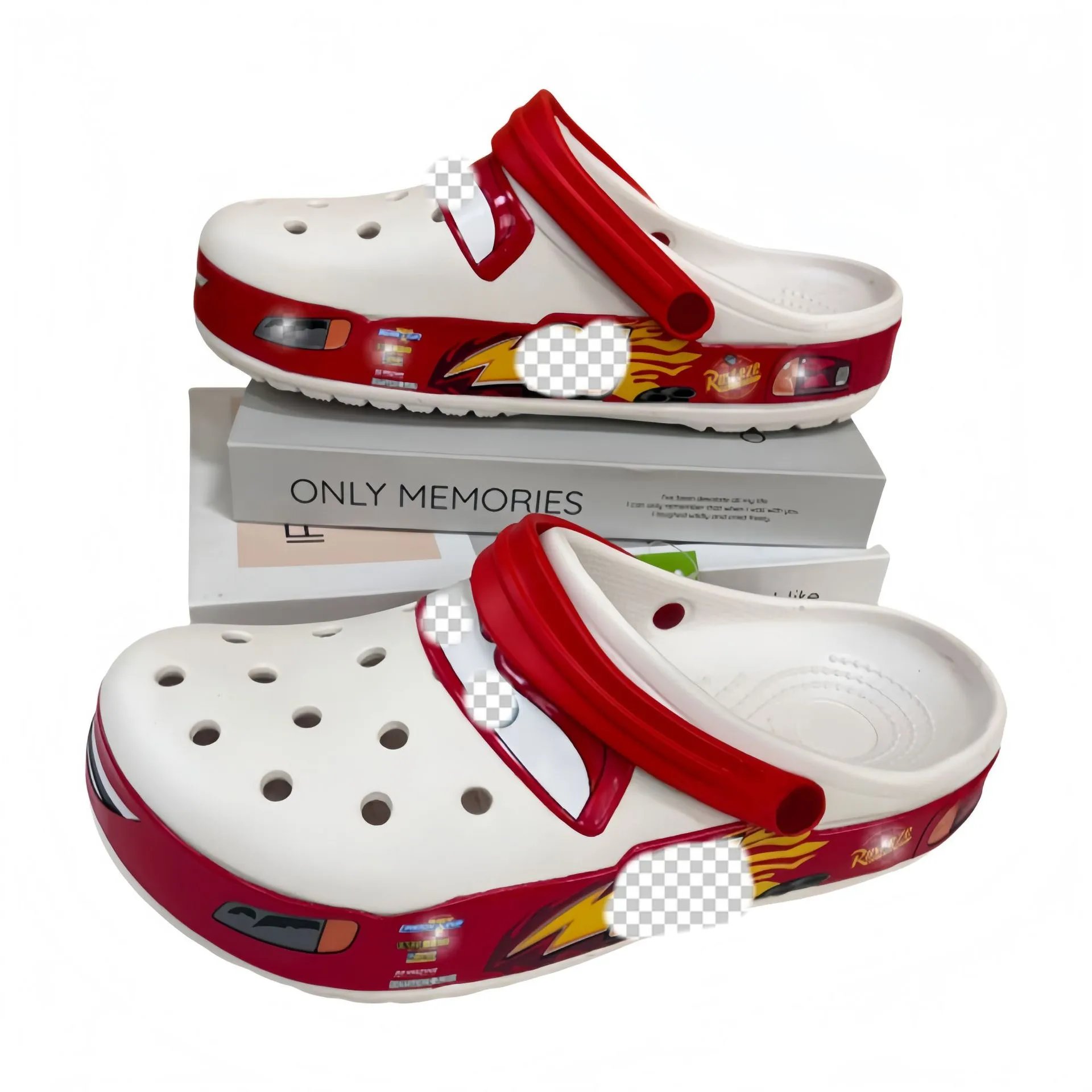 Design Lightning McQueen Clog Sandals Red - 2