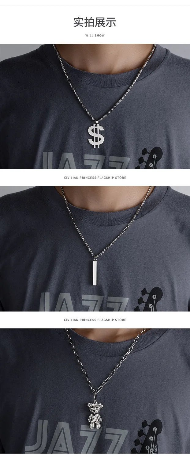 Design Astronaut Pendant Necklace Silver Jewelry - 13