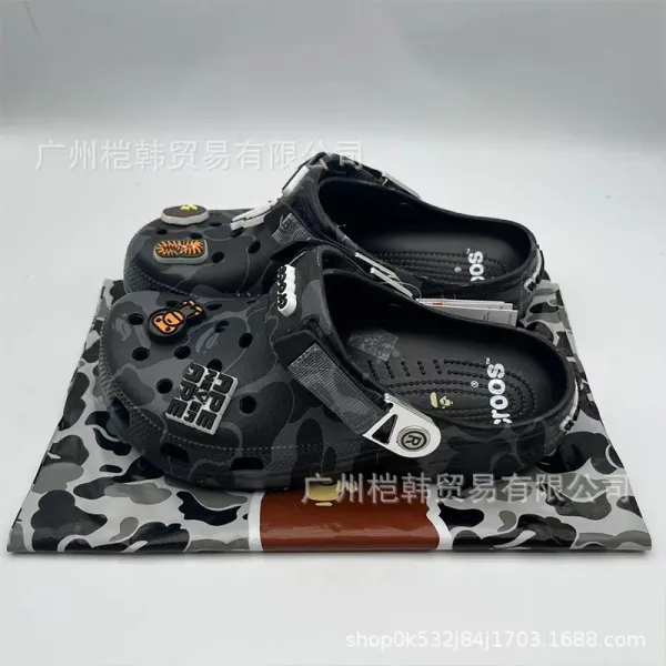 Crocs x A Bathing Ape Classic Clog Camo Multicolor Sandals - 9