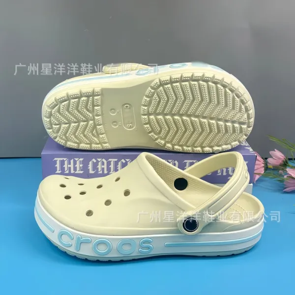 Crocs Classic Clog Pink and White Casual Sandals - 11