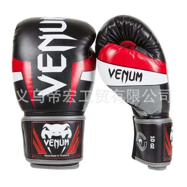 Design Venum Challenger 2.0 Black Red Gray Boxing Gloves Accessories - 1