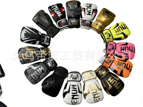 UFC x Venum Venum Challenger 2.0 Orange Black Boxing Gloves Accessories - 5