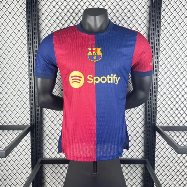 FC Barcelona 2023-24 Home Jersey Red and Blue Stripe Spotify Sponsorship Jersey - 1