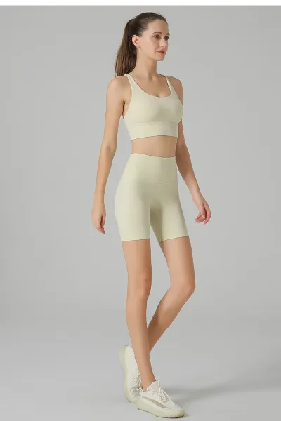 Design High-Waisted Compression Shorts Olive Green Activewear - 15