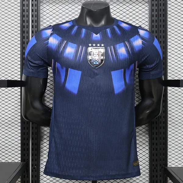 Design Uruguay National Team Inspired Graphic Jersey Navy Blue - 1