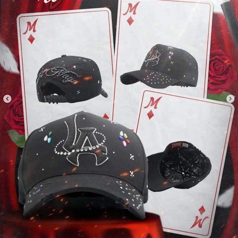 Design ThirtyOne x De Fact LA 'El Mago' Embroidered Baseball Cap Black Baseball Cap - 15