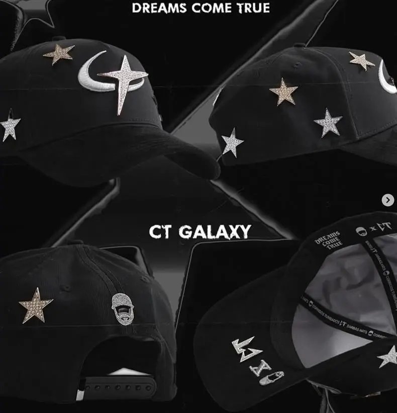 Design ThirtyOne x De Fact LA 'El Mago' Embroidered Baseball Cap Black Baseball Cap - 36