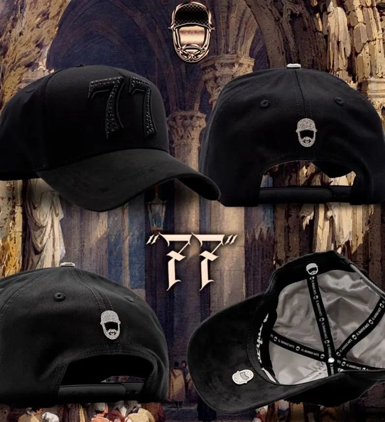 Design ThirtyOne x De Fact LA 'El Mago' Embroidered Baseball Cap Black Baseball Cap - 46