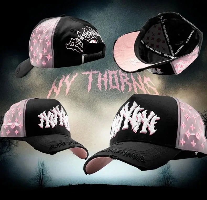 Design ThirtyOne x De Fact LA 'El Mago' Embroidered Baseball Cap Black Baseball Cap - 48