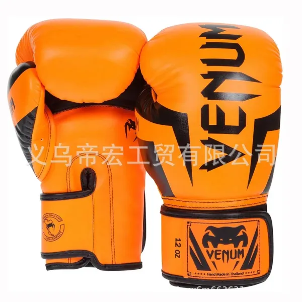 UFC x Venum Venum Challenger 2.0 Orange Black Boxing Gloves Accessories - 1