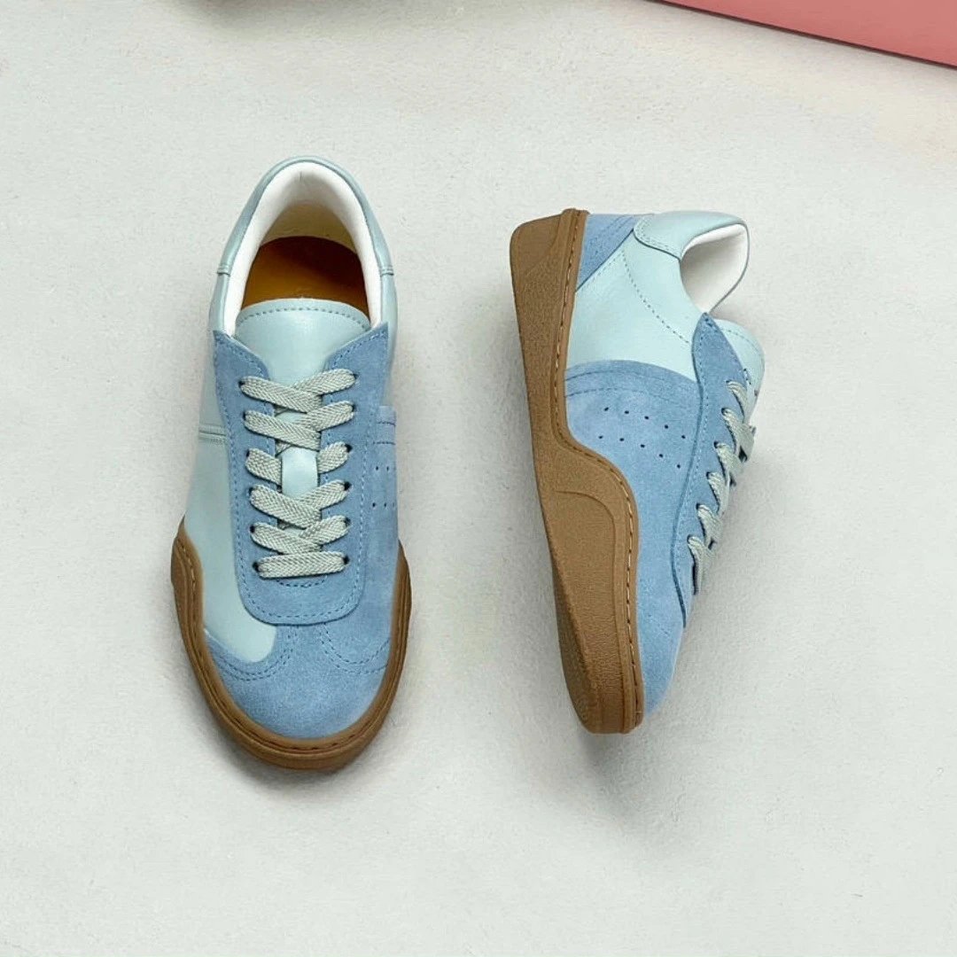 Design Pink Star-Embellished Suede Sneakers - 8