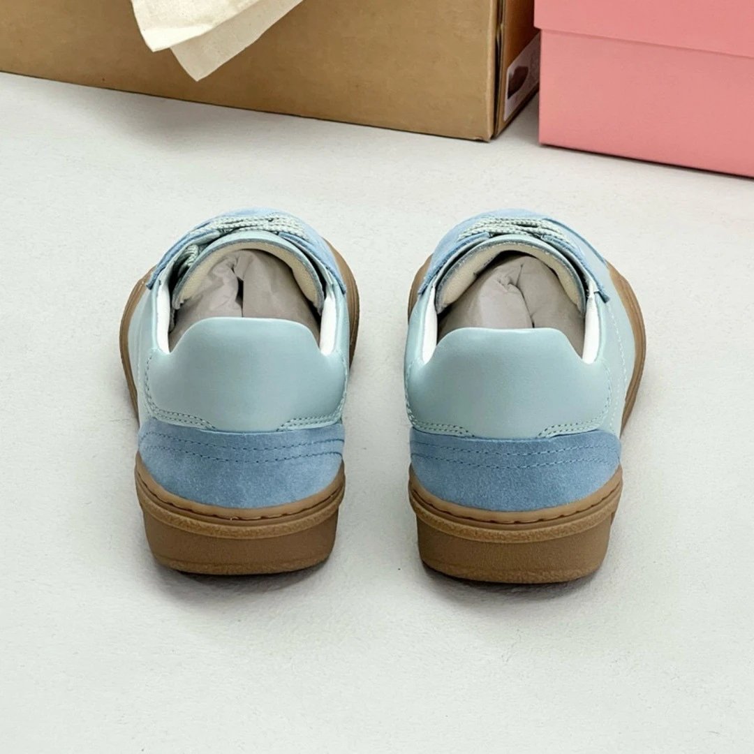 Design Pink Star-Embellished Suede Sneakers - 9