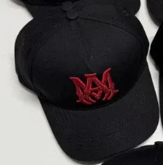Design Embroidered Logo Baseball Cap Black - 1