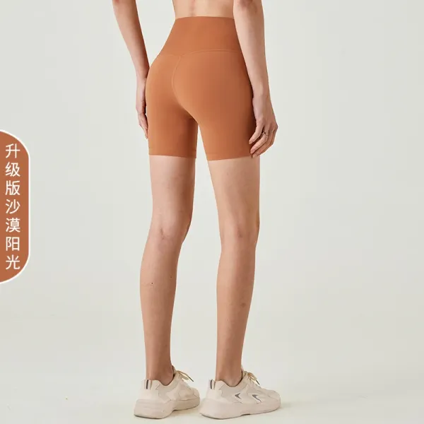 Alo Yoga High-Waisted Bike Shorts Desert Sun Activewear - 1