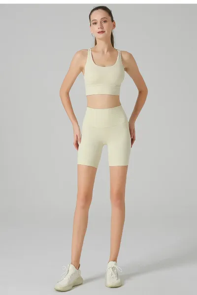 Design High-Waisted Compression Shorts Olive Green Activewear - 13