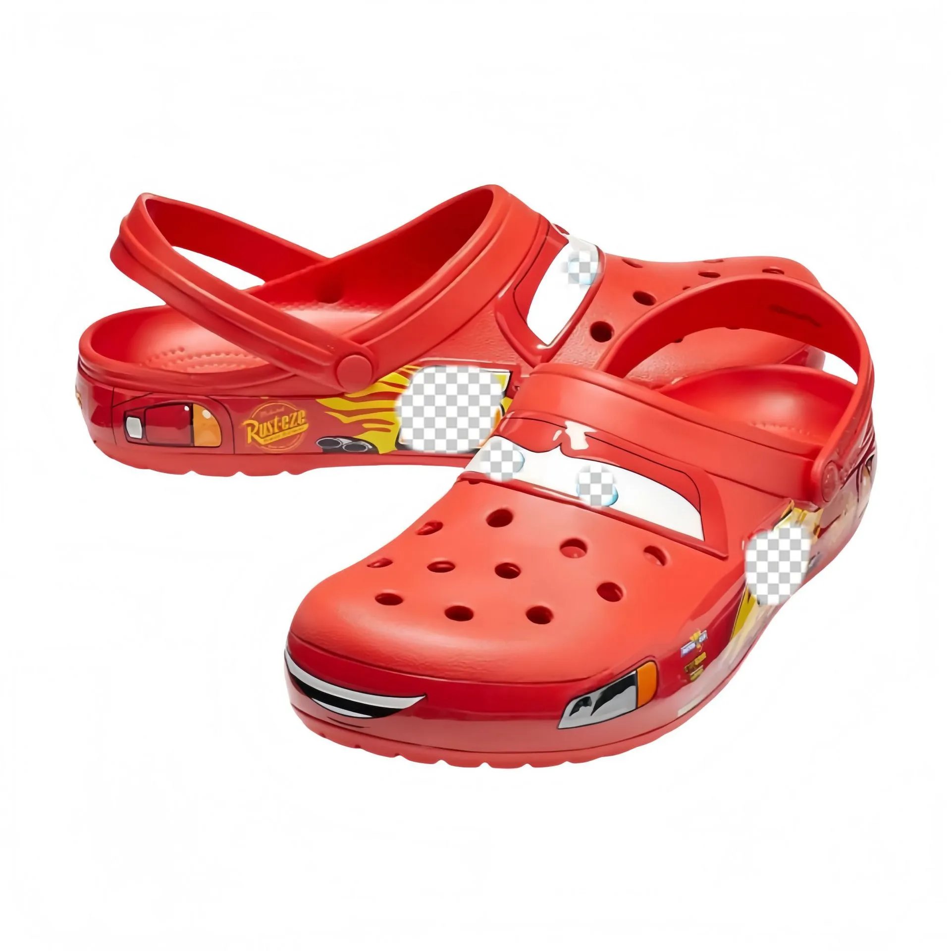 Design Lightning McQueen Clog Sandals Red - 3