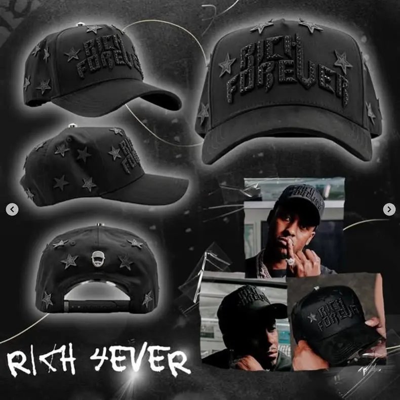 Design ThirtyOne x De Fact LA 'El Mago' Embroidered Baseball Cap Black Baseball Cap - 12