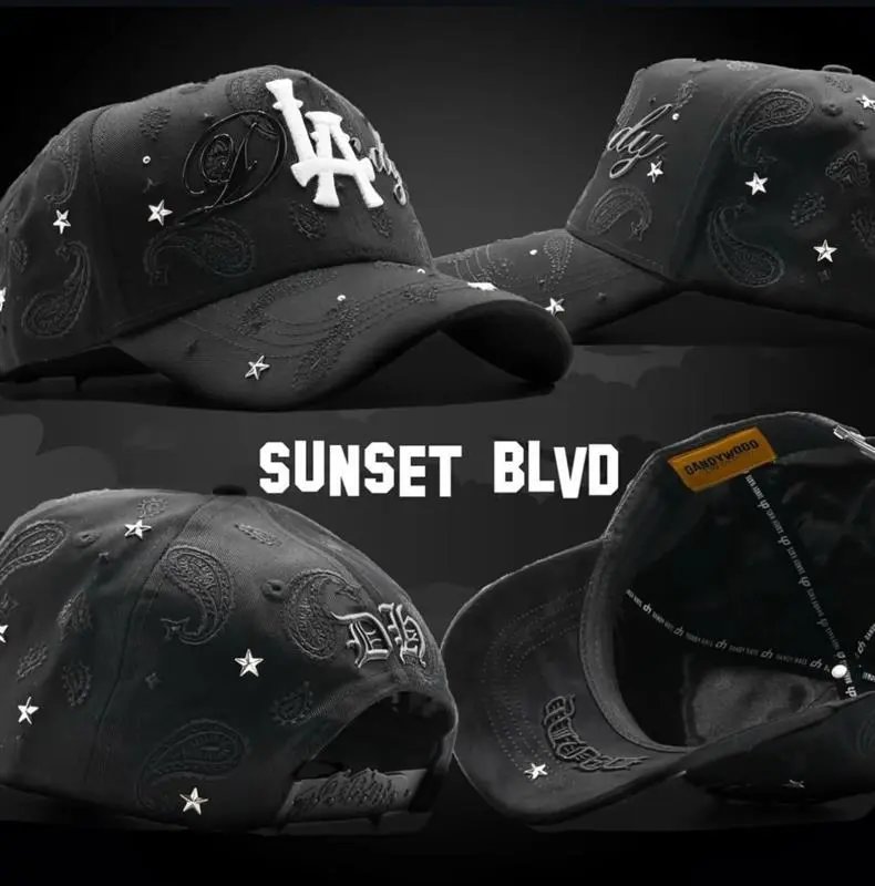 Design ThirtyOne x De Fact LA 'El Mago' Embroidered Baseball Cap Black Baseball Cap - 32