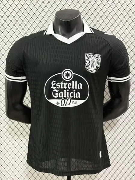 Design Real Club Celta de Vigo x Estrella Galicia 2023-24 Away Jersey Black Jersey - 1