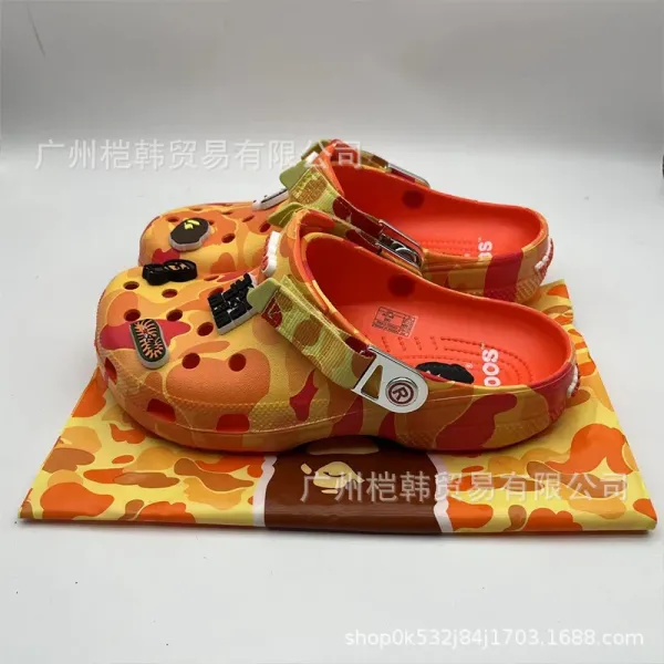 Crocs x A Bathing Ape Classic Clog Camo Multicolor Sandals - 2