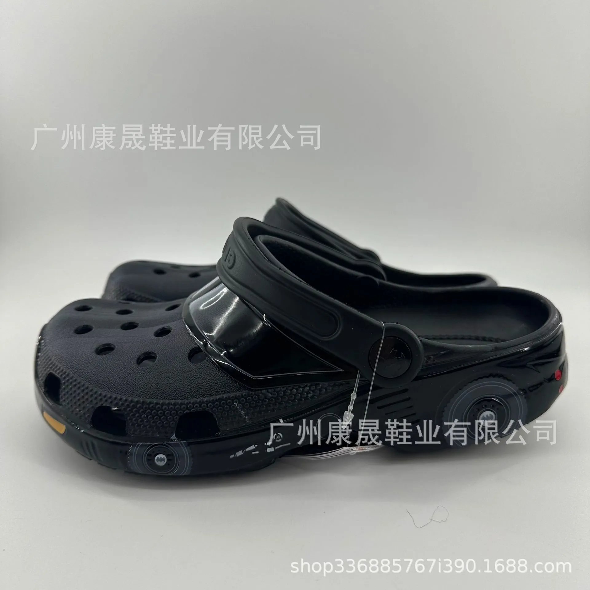 Crocs Batman Clog Black Yellow Logo Sandals - 3