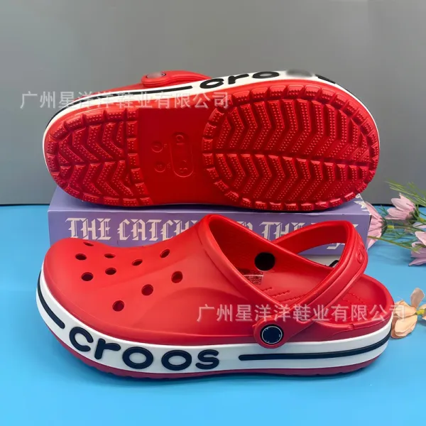 Crocs Classic Clog Pink and White Casual Sandals - 7