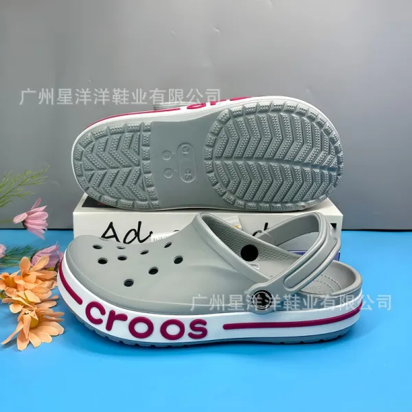 Crocs Classic Clog Pink and White Casual Sandals - 18
