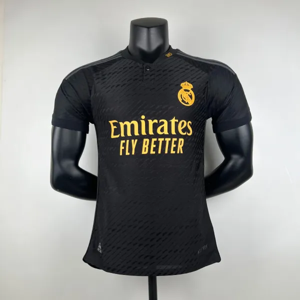 Real Madrid 2023 / 24 Third Jersey Black Gold - 1