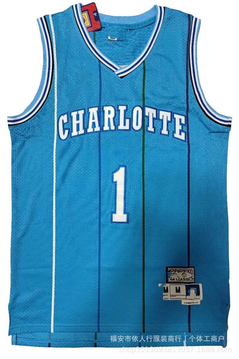 NBA Charlotte Hornets 'Buzz City' #1 Jersey Teal Jersey - 26