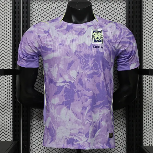 Design Korea National Team 2024 Away Jersey Purple Floral Print Jersey - 1