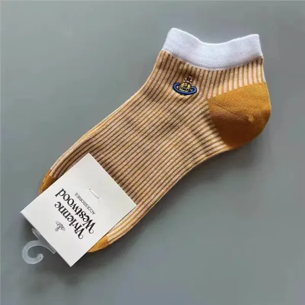 Vivienne Westwood Orb Logo Striped Ankle Socks Multicolor - 12