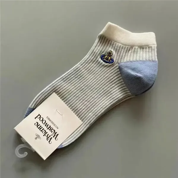 Vivienne Westwood Orb Logo Striped Ankle Socks Multicolor - 9
