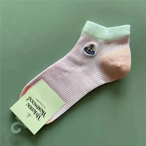 Vivienne Westwood Orb Logo Striped Ankle Socks Multicolor - 13