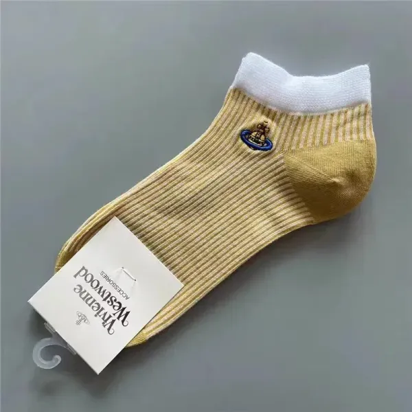 Vivienne Westwood Orb Logo Striped Ankle Socks Multicolor - 10