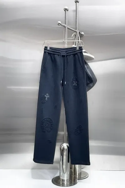 Chrome Hearts Cross-Embroidered White Straight-Leg Jeans - 9